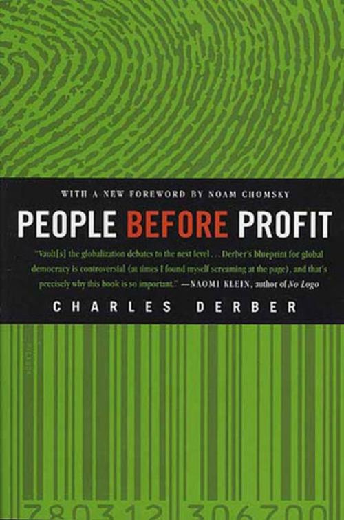 Cover of the book People Before Profit by Charles Derber, St. Martin's Press