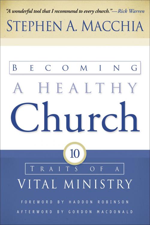 Cover of the book Becoming a Healthy Church by Stephen A. Macchia, Baker Publishing Group