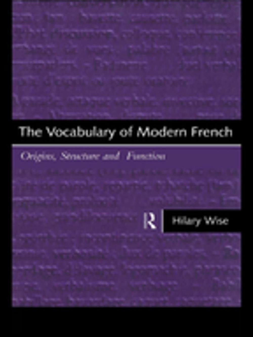 Big bigCover of The Vocabulary of Modern French