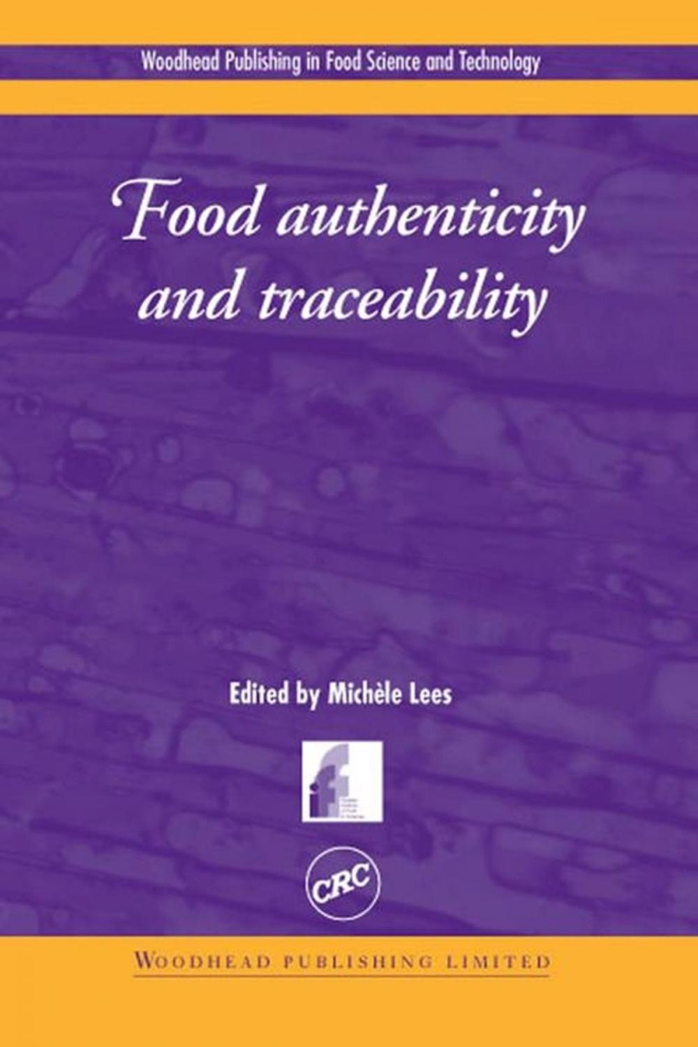 Big bigCover of Food Authenticity and Traceability