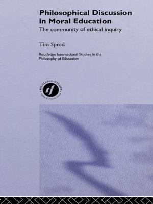 Cover of the book Philosophical Discussion in Moral Education by Teresa Cremin