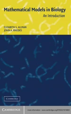 Cover of the book Mathematical Models in Biology by Eva Magnusson, Jeanne Marecek