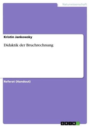 Cover of the book Didaktik der Bruchrechnung by Julia Süß