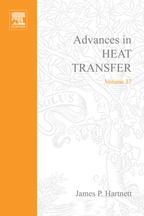 Cover of the book Advances in Heat Transfer by James P. Hartnett, Elsevier Science