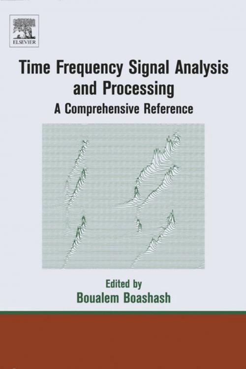Cover of the book Time Frequency Analysis by Boualem Boashash, Elsevier Science