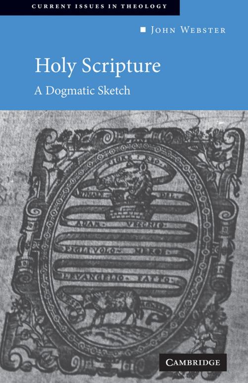 Cover of the book Holy Scripture by John Webster, Cambridge University Press