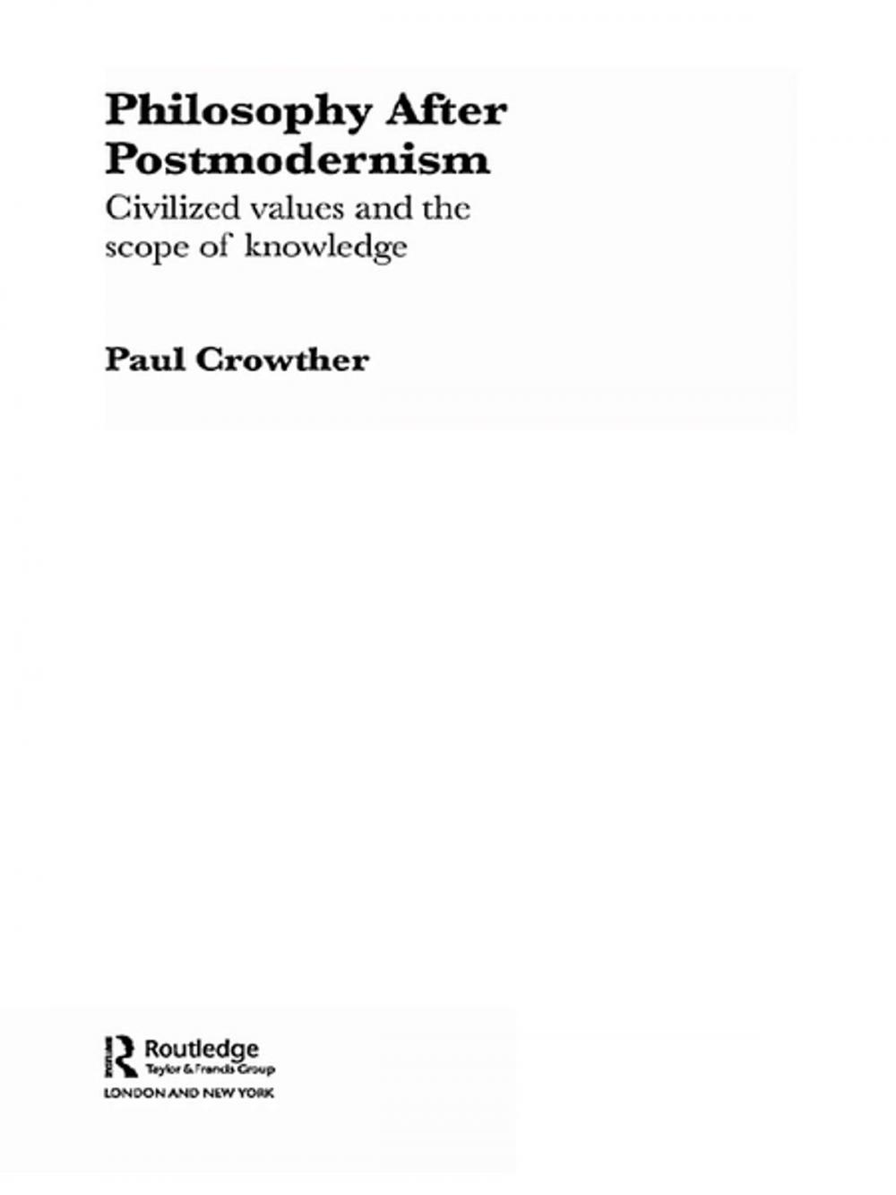 Big bigCover of Philosophy After Postmodernism