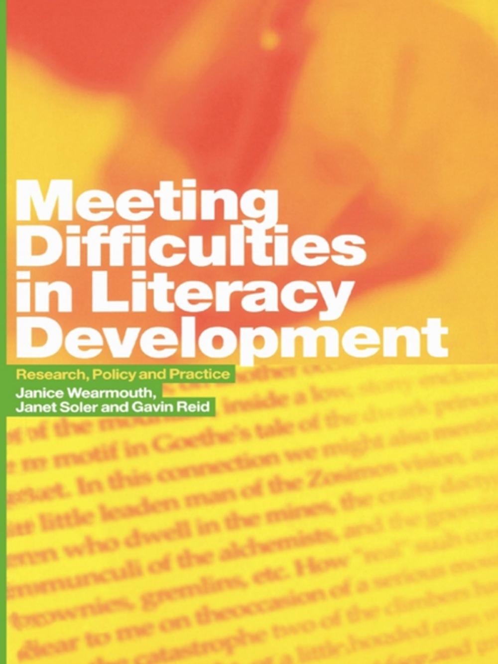 Big bigCover of Meeting Difficulties in Literacy Development