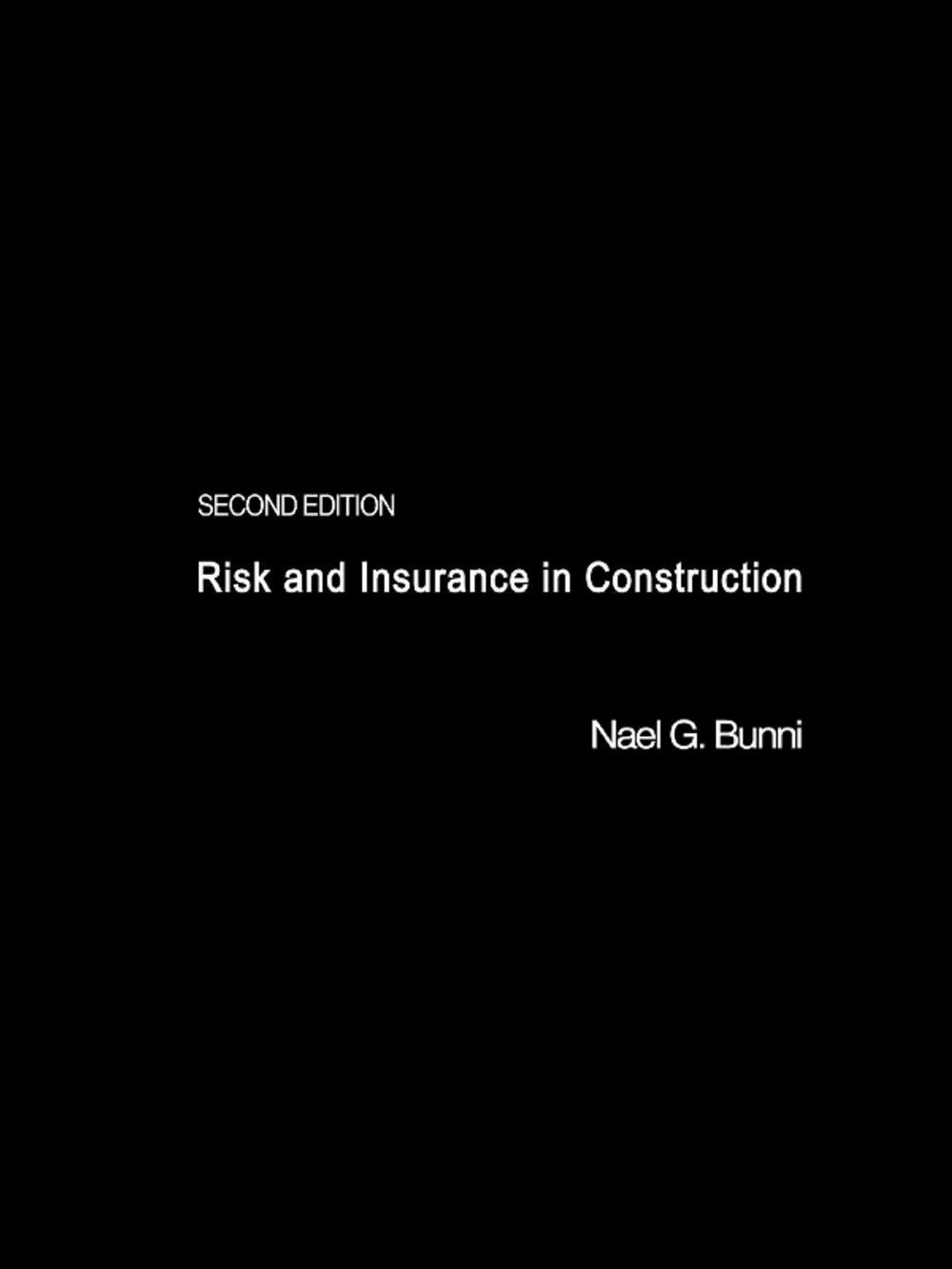 Big bigCover of Risk and Insurance in Construction