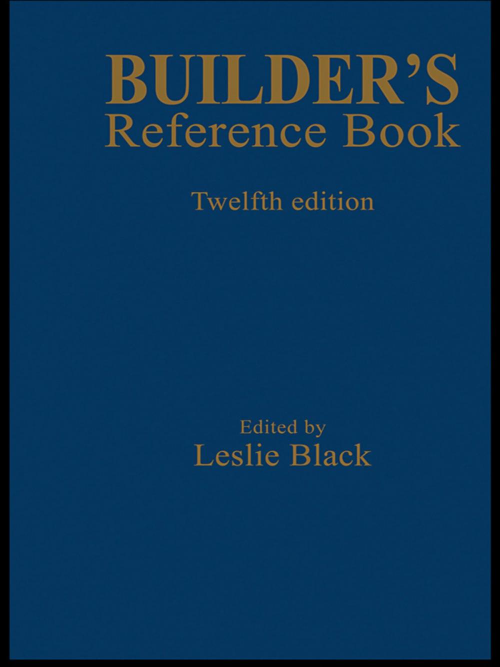 Big bigCover of Builder's Reference Book