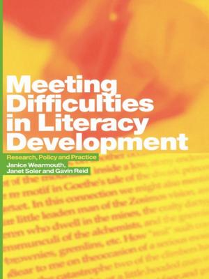 Cover of the book Meeting Difficulties in Literacy Development by Robert MacDonald, Frank Coffield