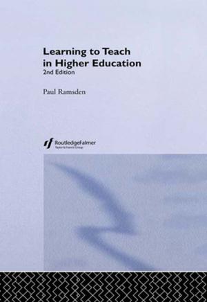 Cover of the book Learning to Teach in Higher Education by Brian Byrne