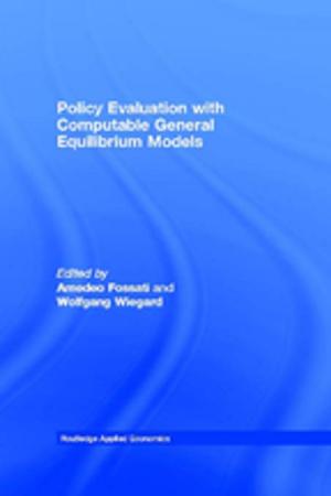 bigCover of the book Policy Evaluation with Computable General Equilibrium Models by 