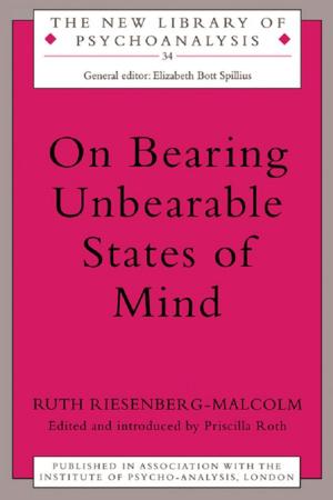 Book cover of On Bearing Unbearable States of Mind