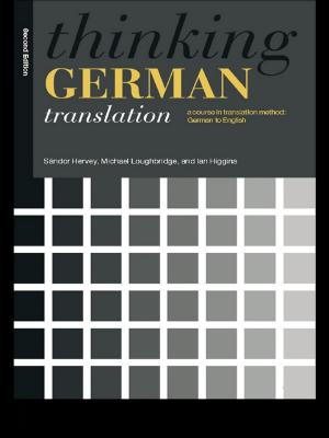 Cover of the book Thinking German Translation by Teresa de Noronha Vaz, Peter Nijkamp