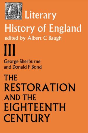 Cover of The Literary History of England