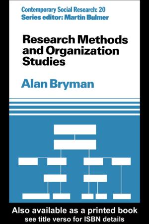 Cover of the book Research Methods and Organization Studies by Melissa Butcher