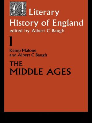 Cover of the book A Literary History of England by Michael Arribas-Ayllon, Andrew Bartlett, Jamie Lewis