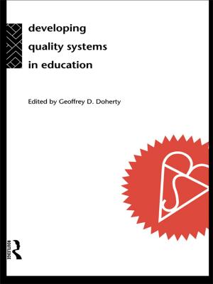 Cover of the book Developing Quality Systems in Education by Machiko Kanetake