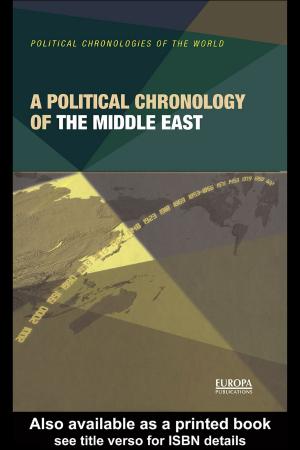 Book cover of A Political Chronology of the Middle East
