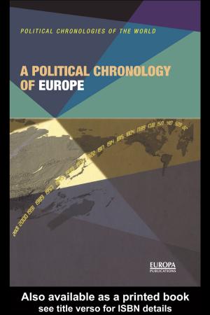 Cover of the book A Political Chronology of Europe by James W. Redhouse