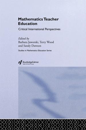 Cover of the book Mathematics Teacher Education by Simon Frith, Matt Brennan, Emma Webster, Martin Cloonan