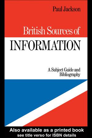 Cover of the book British Sources of Information by Moira Gatens, Genevieve Lloyd