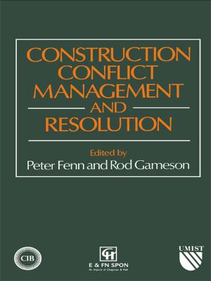 Cover of the book Construction Conflict Management and Resolution by Phil Parnham