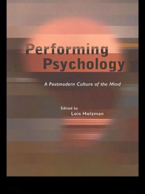 Cover of the book Performing Psychology by Sally A Rood