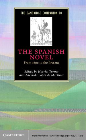 Cover of The Cambridge Companion to the Spanish Novel