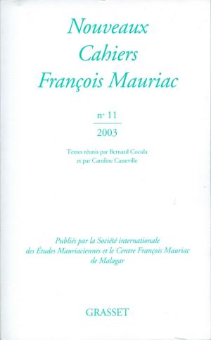 Cover of the book Nouveaux Cahiers Francois Mauriac n°11 by Bernard-Henri Lévy