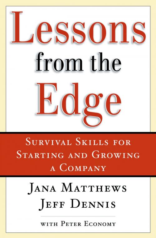 Cover of the book Lessons From the Edge by Jana Matthews, Jeff Dennis, Oxford University Press