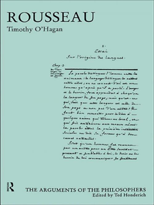 Cover of the book Rousseau by Timothy O'Hagan, Taylor and Francis