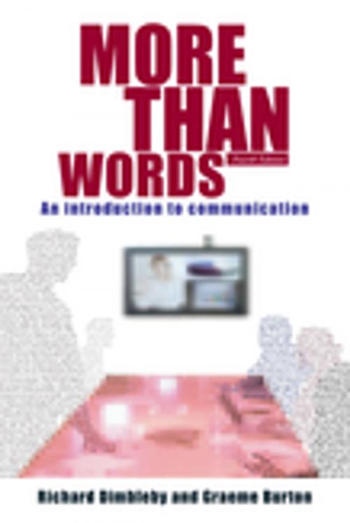 Cover of the book More Than Words E4 by Richard Dimbleby, Graeme Burton, Taylor and Francis