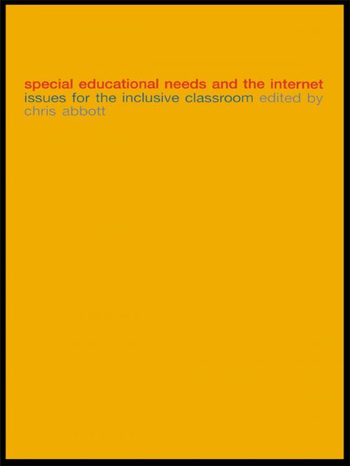 Cover of the book Special Educational Needs and the Internet by , Taylor and Francis