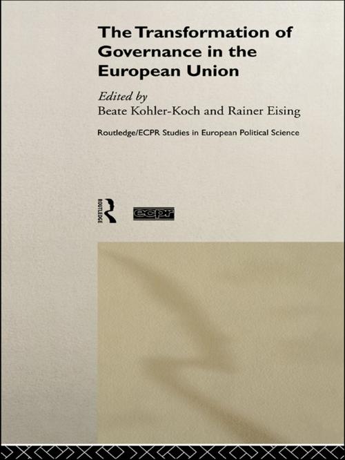 Cover of the book The Transformation of Governance in the European Union by , Taylor and Francis