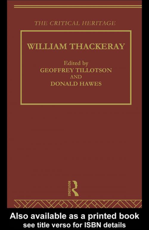 Cover of the book William Thackeray by , Taylor and Francis