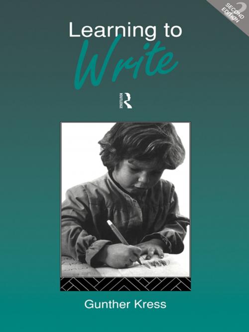 Cover of the book Learning to Write by Gunther Kress, Taylor and Francis