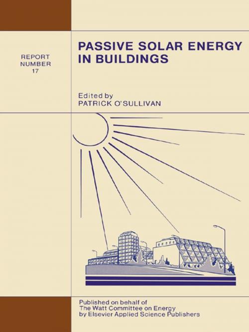 Cover of the book Passive Solar Energy in Buildings by , CRC Press