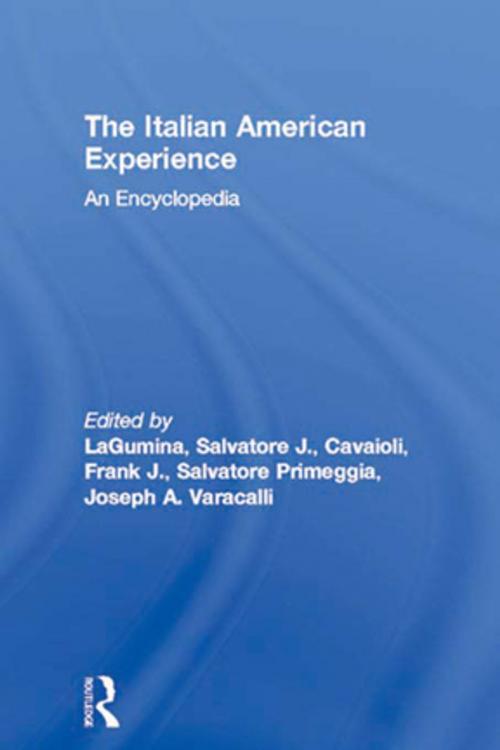 Cover of the book The Italian American Experience by , Taylor and Francis