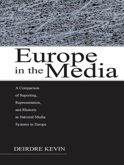Cover of the book Europe in the Media by Deirdre Kevin, Taylor and Francis