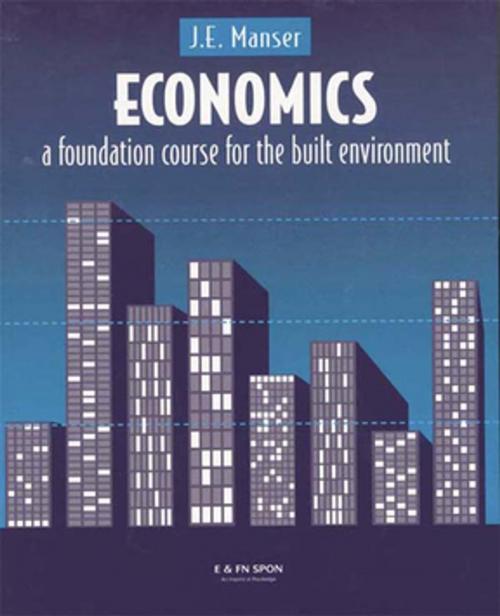 Cover of the book Economics by J.E. Manser, CRC Press