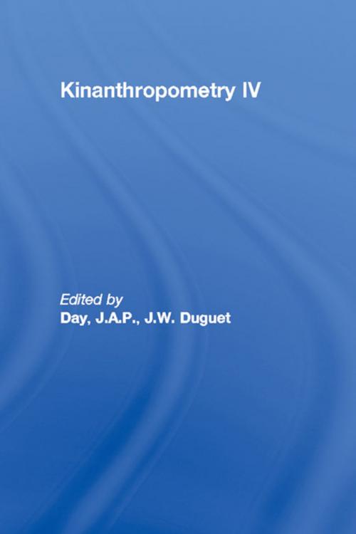 Cover of the book Kinanthropometry IV by , Taylor and Francis