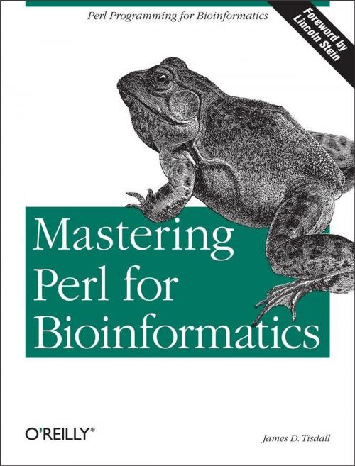 Cover of the book Mastering Perl for Bioinformatics by James Tisdall, O'Reilly Media