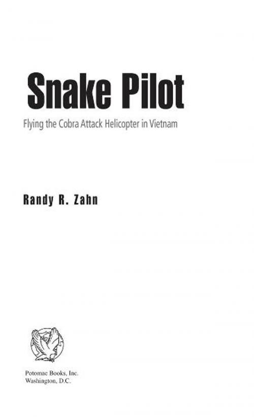 Cover of the book Snake Pilot by Randy R. Zahn, Potomac Books Inc.