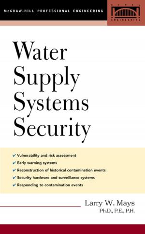 Cover of the book Water Supply Systems Security by Erik Peterson, Tim Riesterer, Conrad Smith, Cheryl Geoffrion
