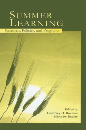 Cover of the book Summer Learning by Molly K. Macauley, Michael D. Bowes, Karen L. Palmer