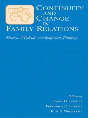 Cover of the book Continuity and Change in Family Relations by David A. Greene