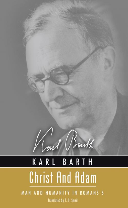Cover of the book Christ and Adam by Karl Barth, Wipf and Stock Publishers