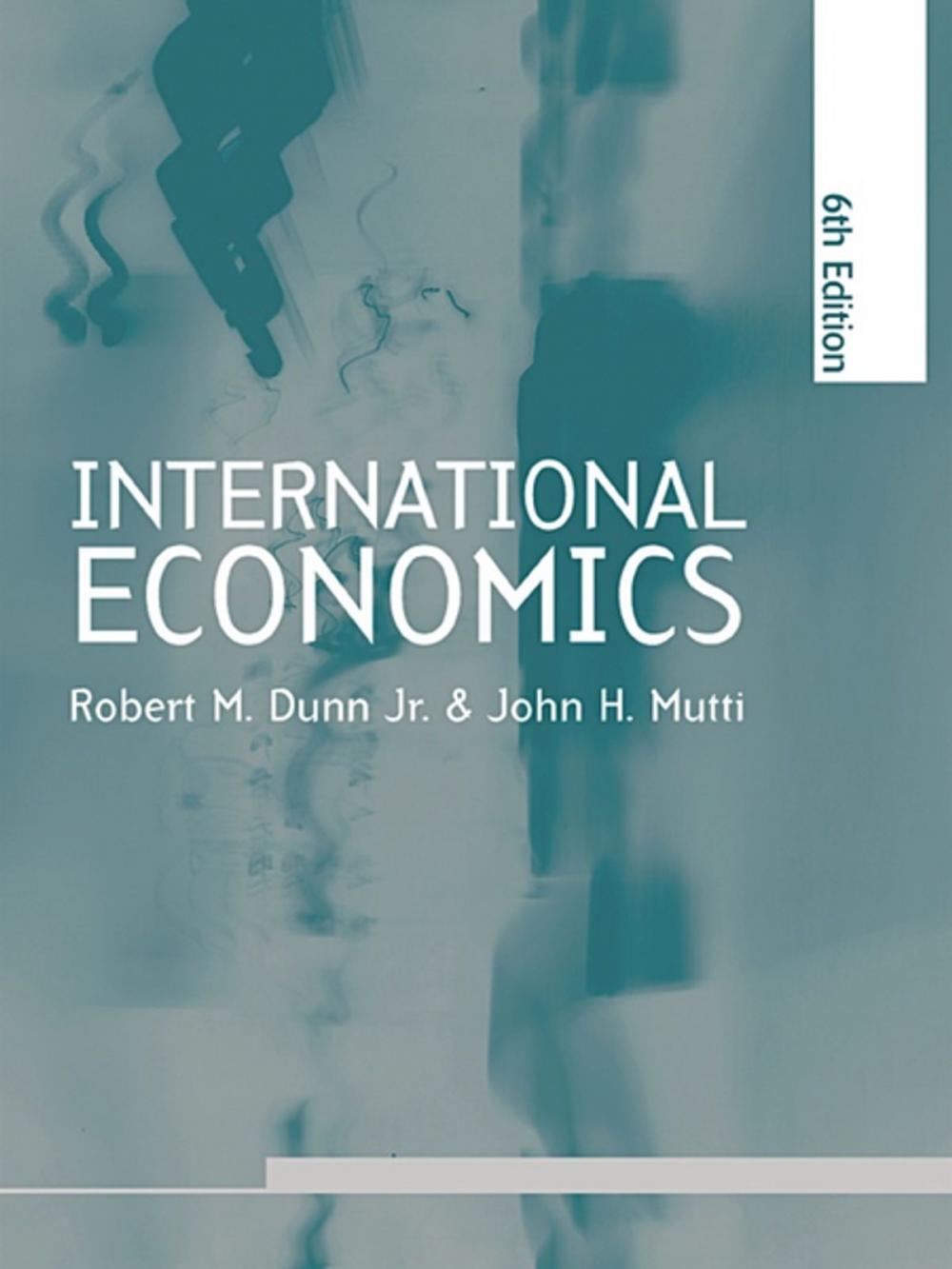Big bigCover of International Economics sixth edition